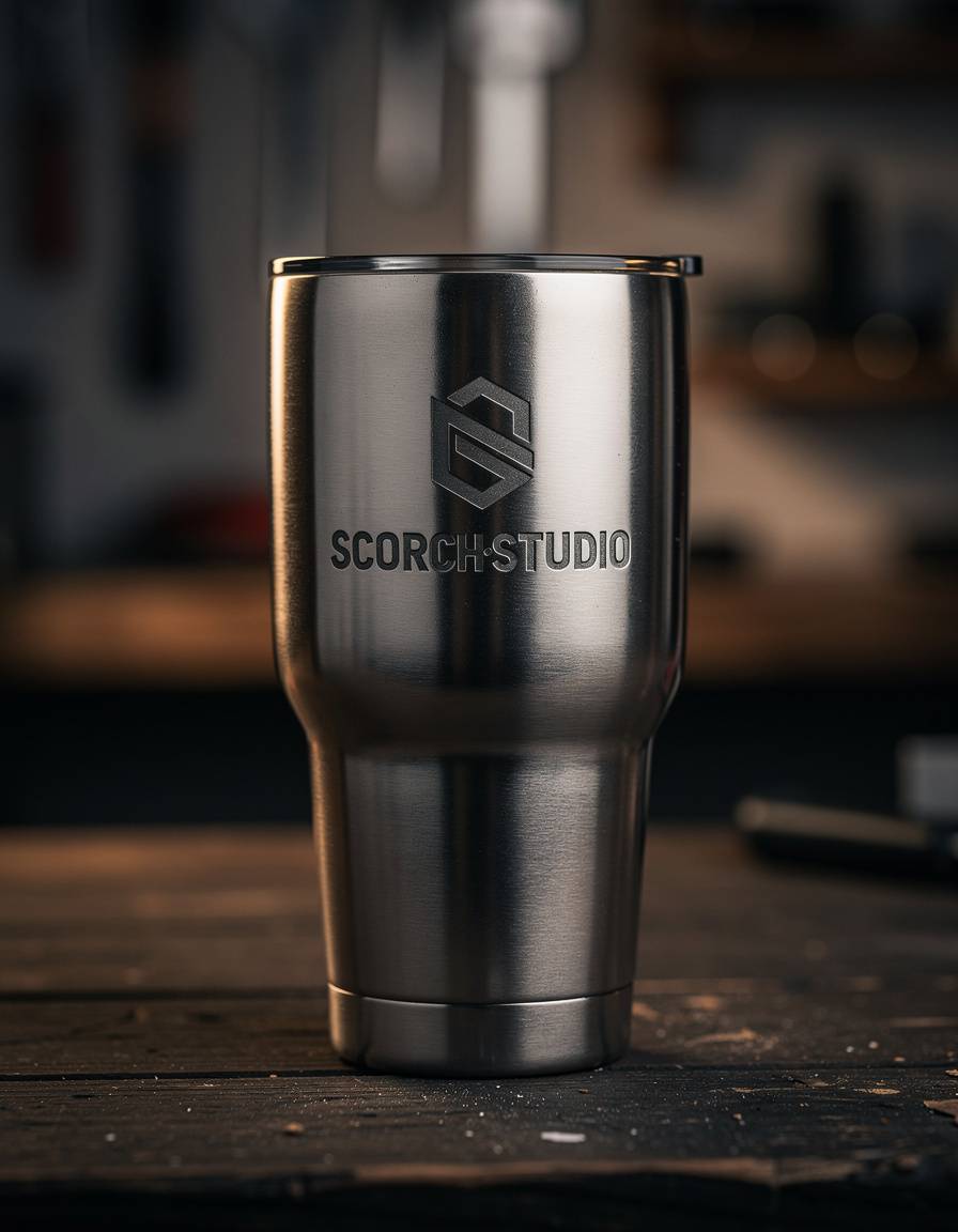 The Daily — engraved stainless tumbler