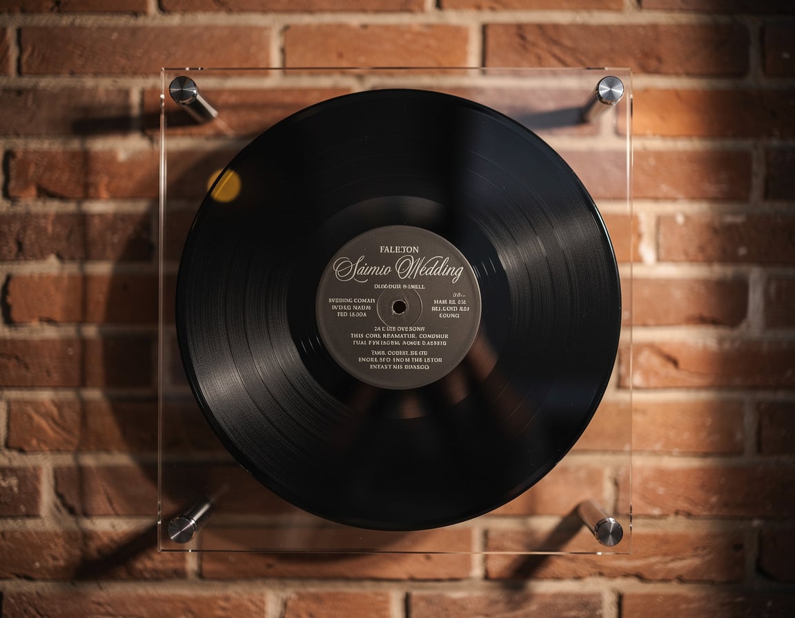 Heavy Rotation — 23 cm round acrylic wall art